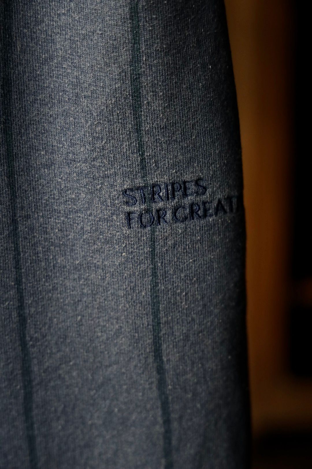S.F.C 25FW エスエフシー STRIPE WIDE SWEAT PANTS (DISCHARGED)(SFCFW25CS05)NAVY☆9月20日(土)発売！