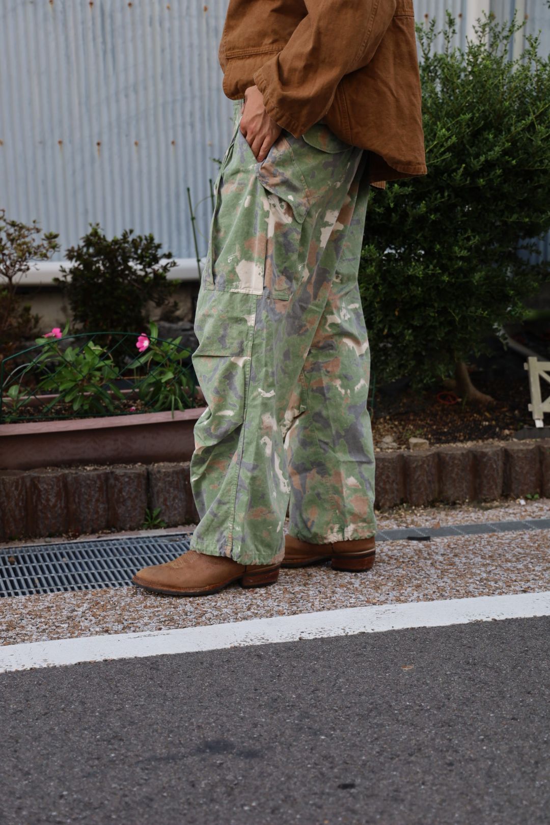 Gurank グランク Poplin camouflage cargo pants(2552)BROWN★新作発売！