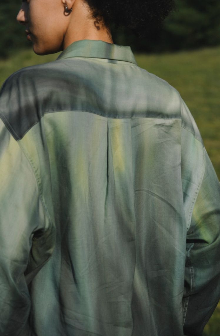 YOKE 26SS Hand Painted Lawn Loose Fit Shirt(YK26SS01212SH)GREEN☆4月11日(土)発売！