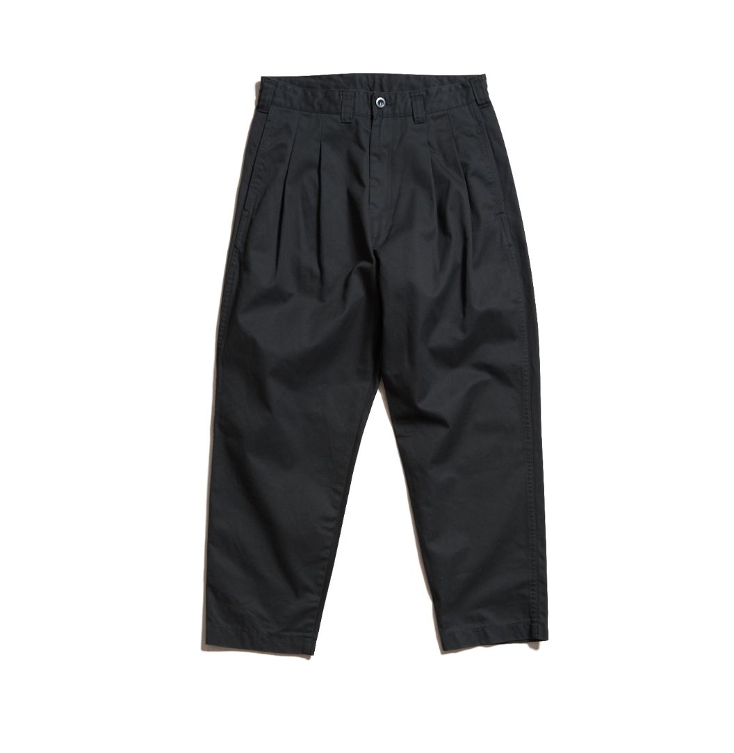 イズネス23AW ワイドチノパンツ WIDE CHINO PANTS(16PT02T02-2)BLACK