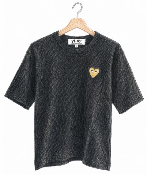 プレイコムデギャルソン ワンポイントTシャツ (BLACK×GOLD HEART)新作発売！