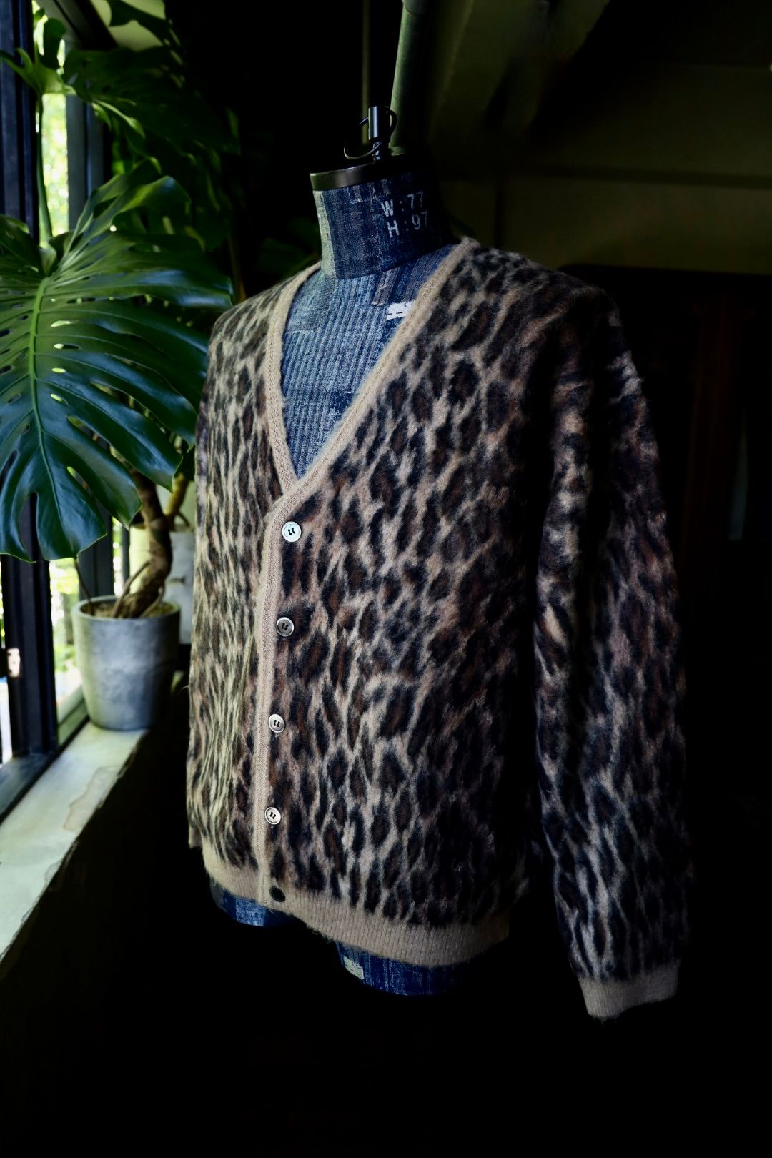 セントマイケル24AW MOHAIR CARDIGAN(SM-YS1-0000-059)LEOPARD