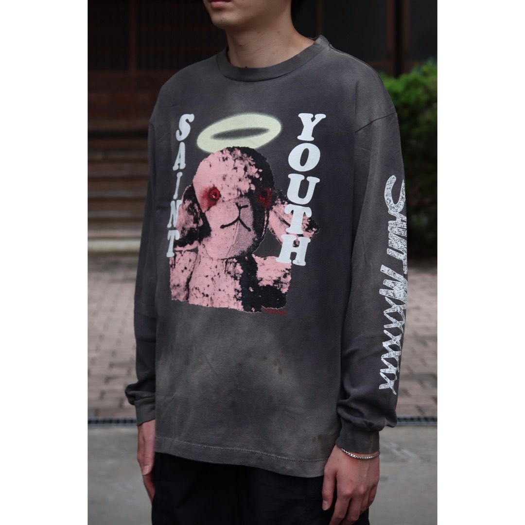 ©SAINT M×××××× LS TEE_PINKSHEEP(SM-A21-0000-019)BLACK style