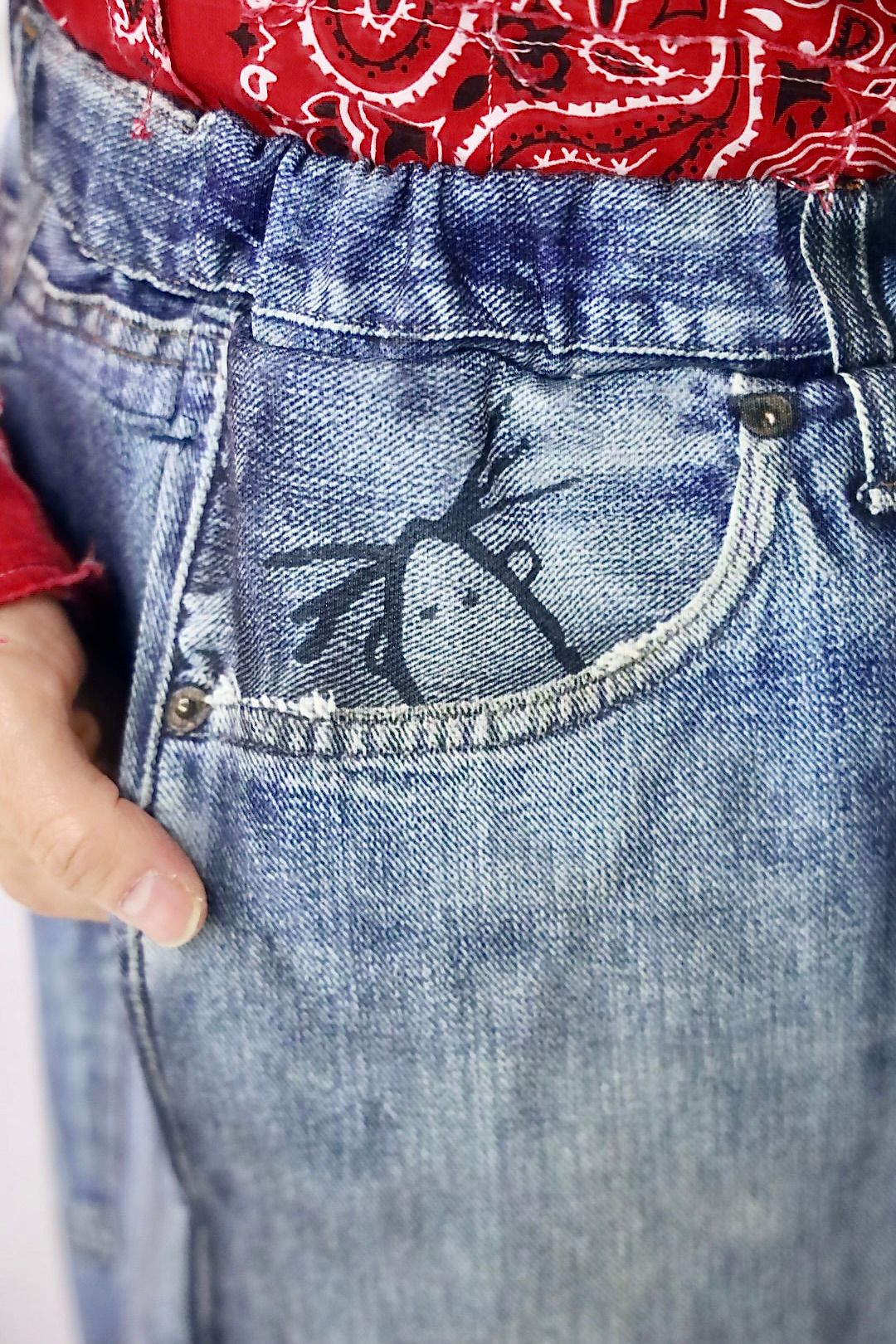 トーキングアバウト ジ アブストラクション 26SS フレアパンツ PRINT FLARE PT(26SS-PT-003)DENIM新作発売！