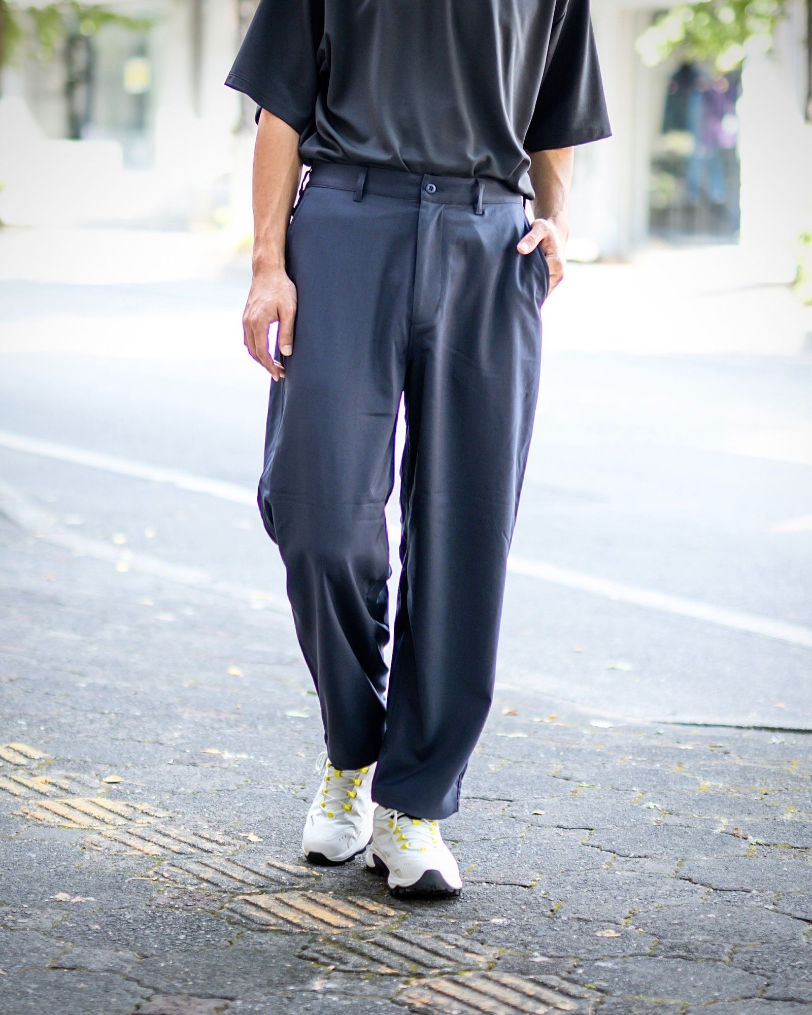 フレッシュサービス WOOLY TWILL TROUSERS(FSC243-40178)NAVY