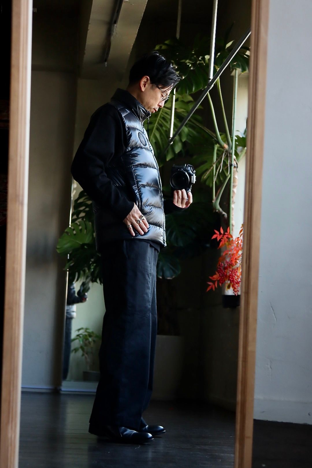 CANADA GOOSE CROFTON VEST BLACK LABELスタイル