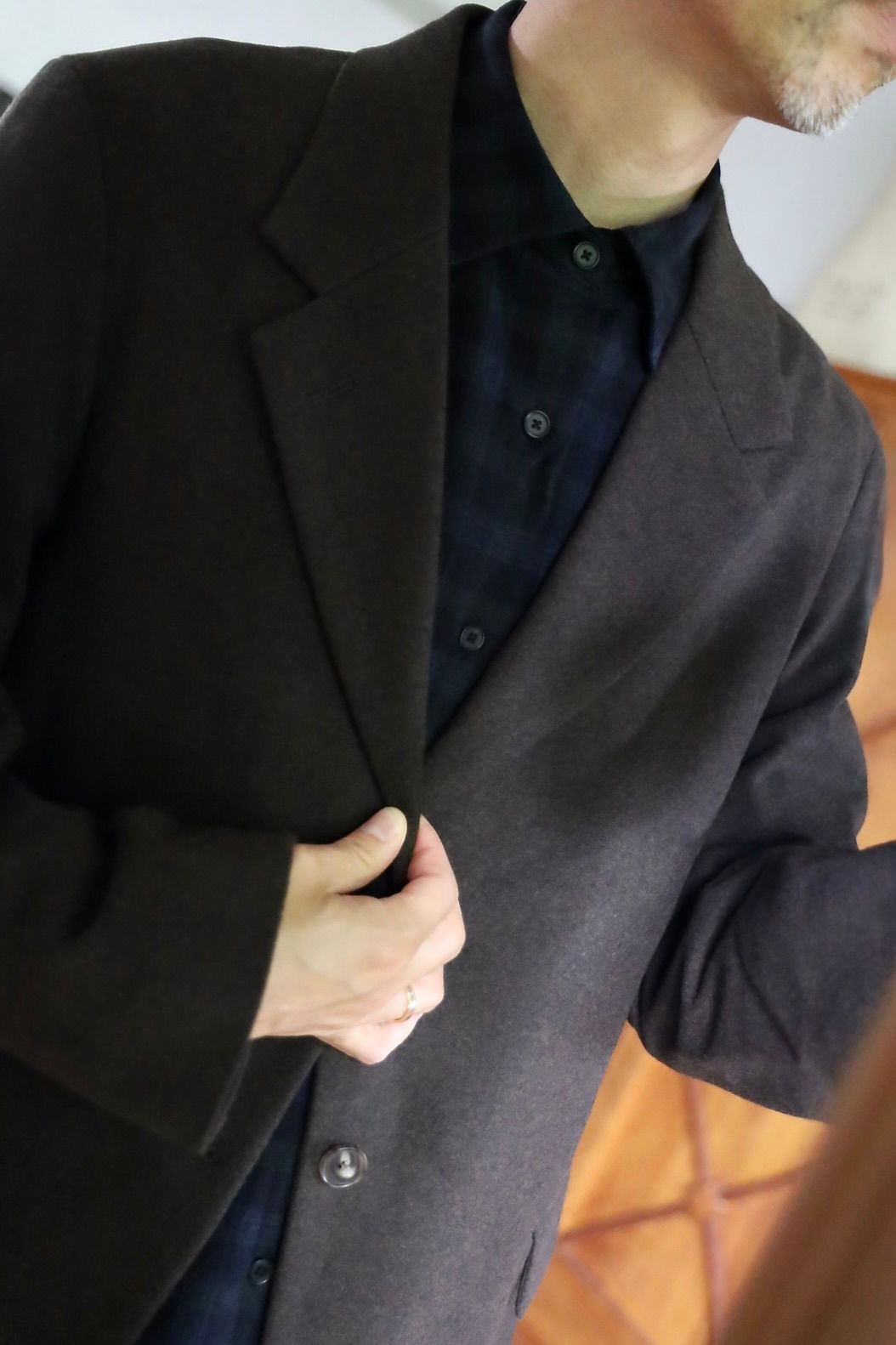 A.PRESSE 2026 STYLE2 Wool Flannel Jacketスタイル