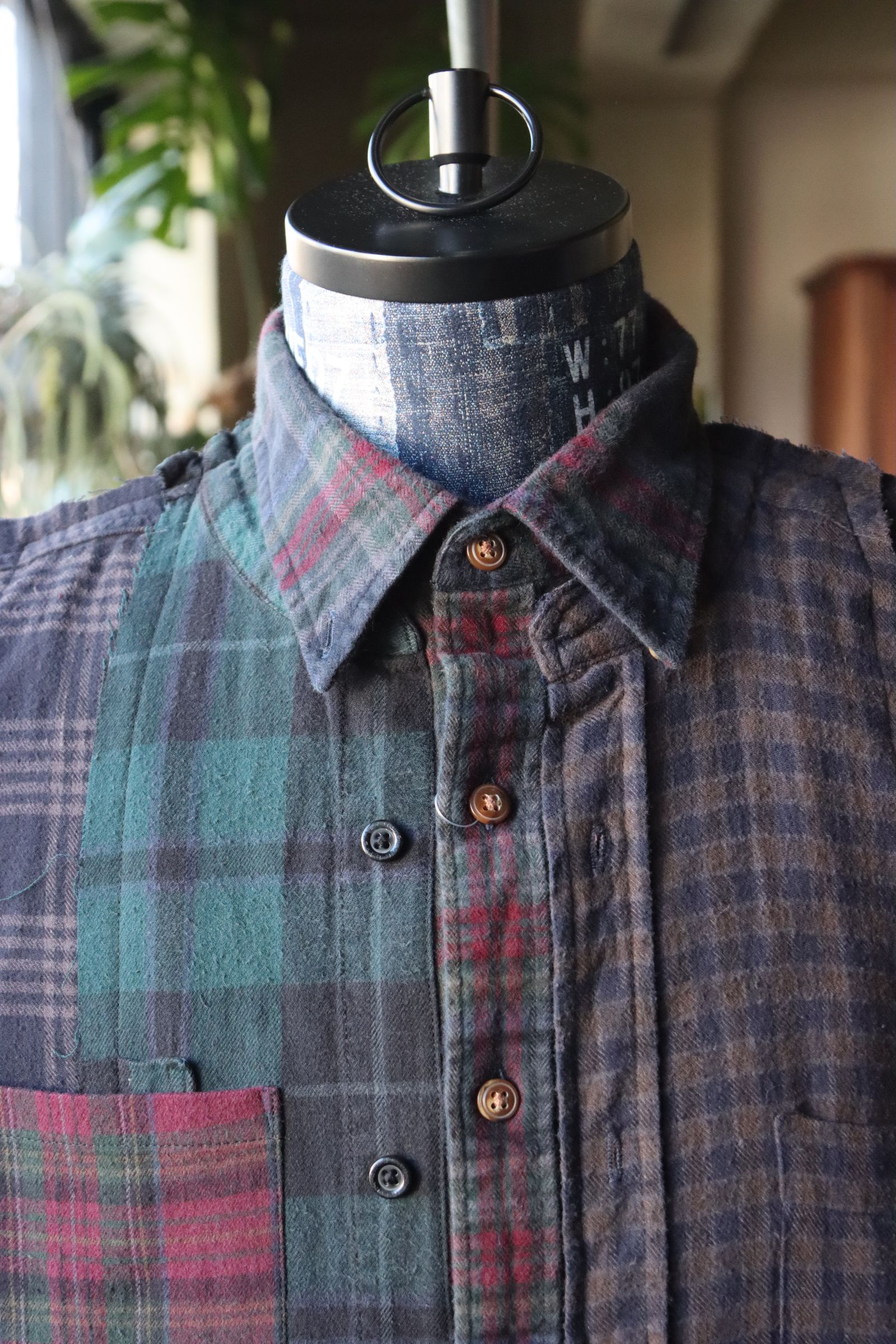 RAFUラフ24SS Remake shirt(RAFU030)BLACK DYE