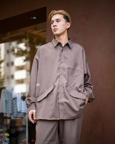 FreshService WOOLY TWILL TECH SHIRT(Brown)9月28日(土)新作初売！