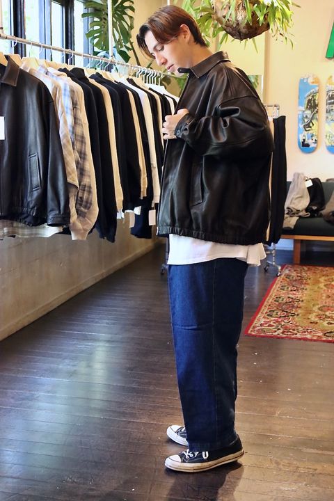 S.F.C 23FW LEATHER BIG JACKETスタイル