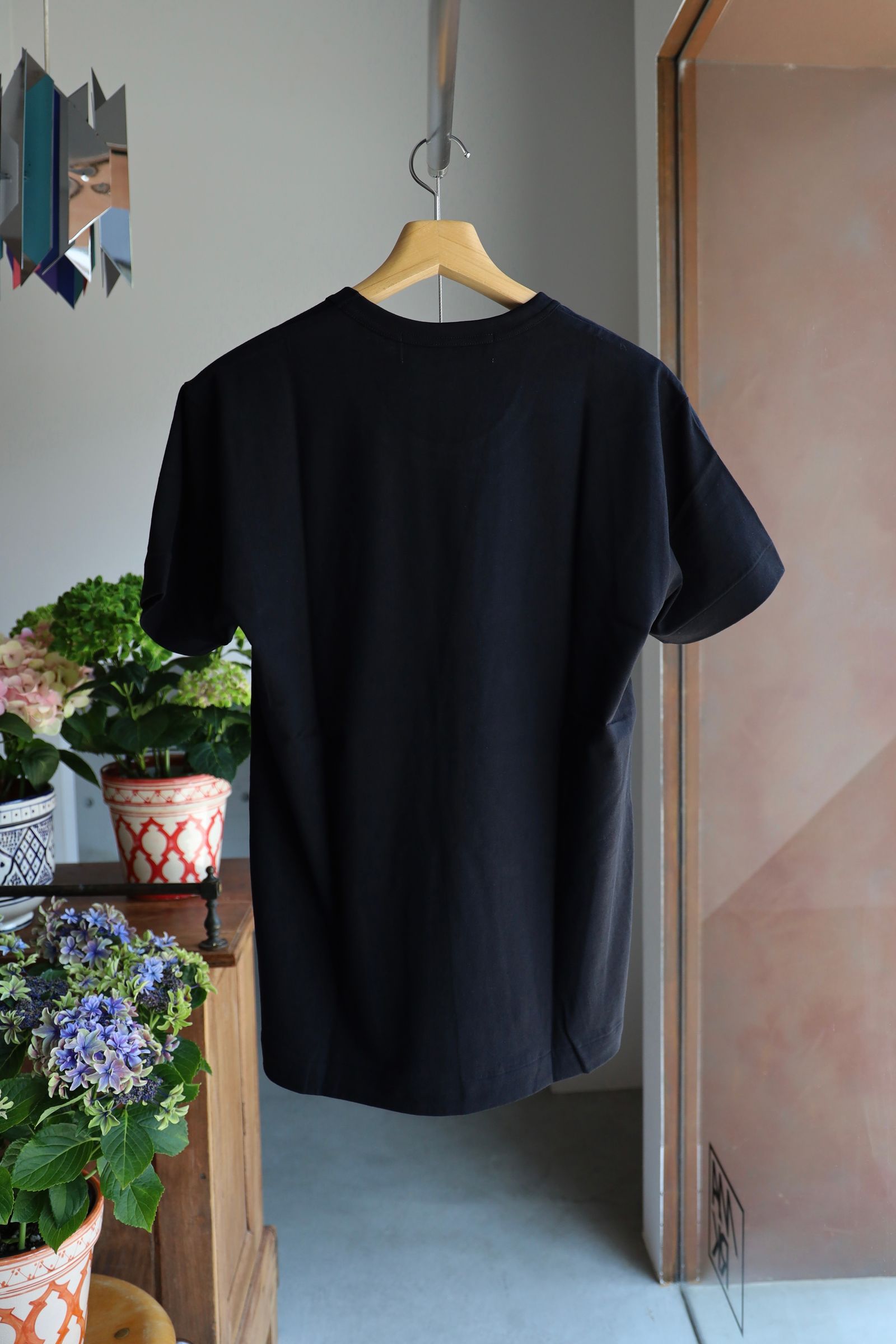 【美品】コムデギャルソンプレイ 赤ハート 黒 ブラック 半袖 ポロシャツ M PLAY COMME des GARCONS プレイ コムデギャルソン ポロシャツ