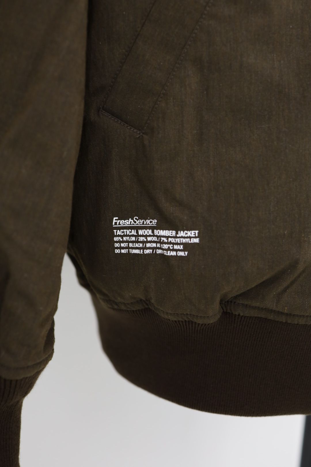 フレッシュサービス 26AW TACTICAL WOOL BOMBER JACKET(FSC263-30024)BROWN☆9月26日(土)新作発売！