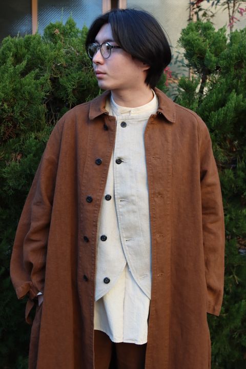 Ets.MATERIAUX M38 Motor cycle coat"BROWN"style.