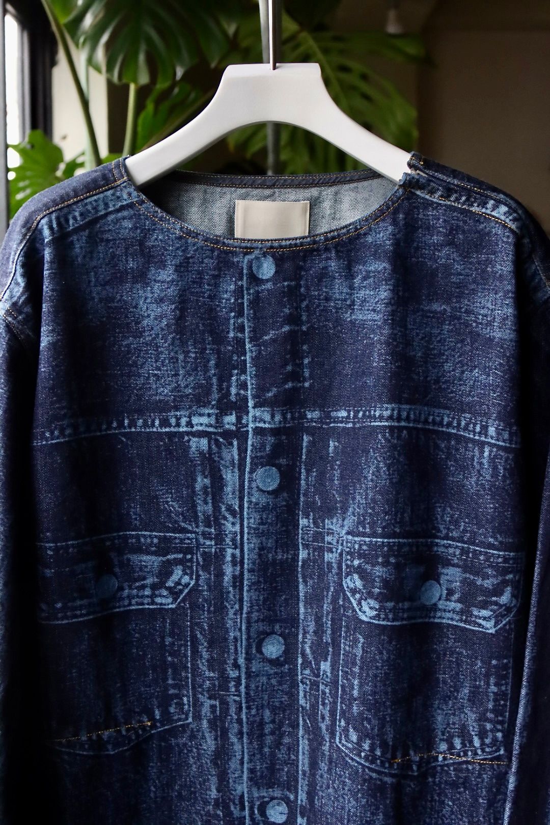 ヨーク23SSデニムシャツ LASER PROCESSED DENIM PULLOVER(YK23SS0469SH)INDIGO
