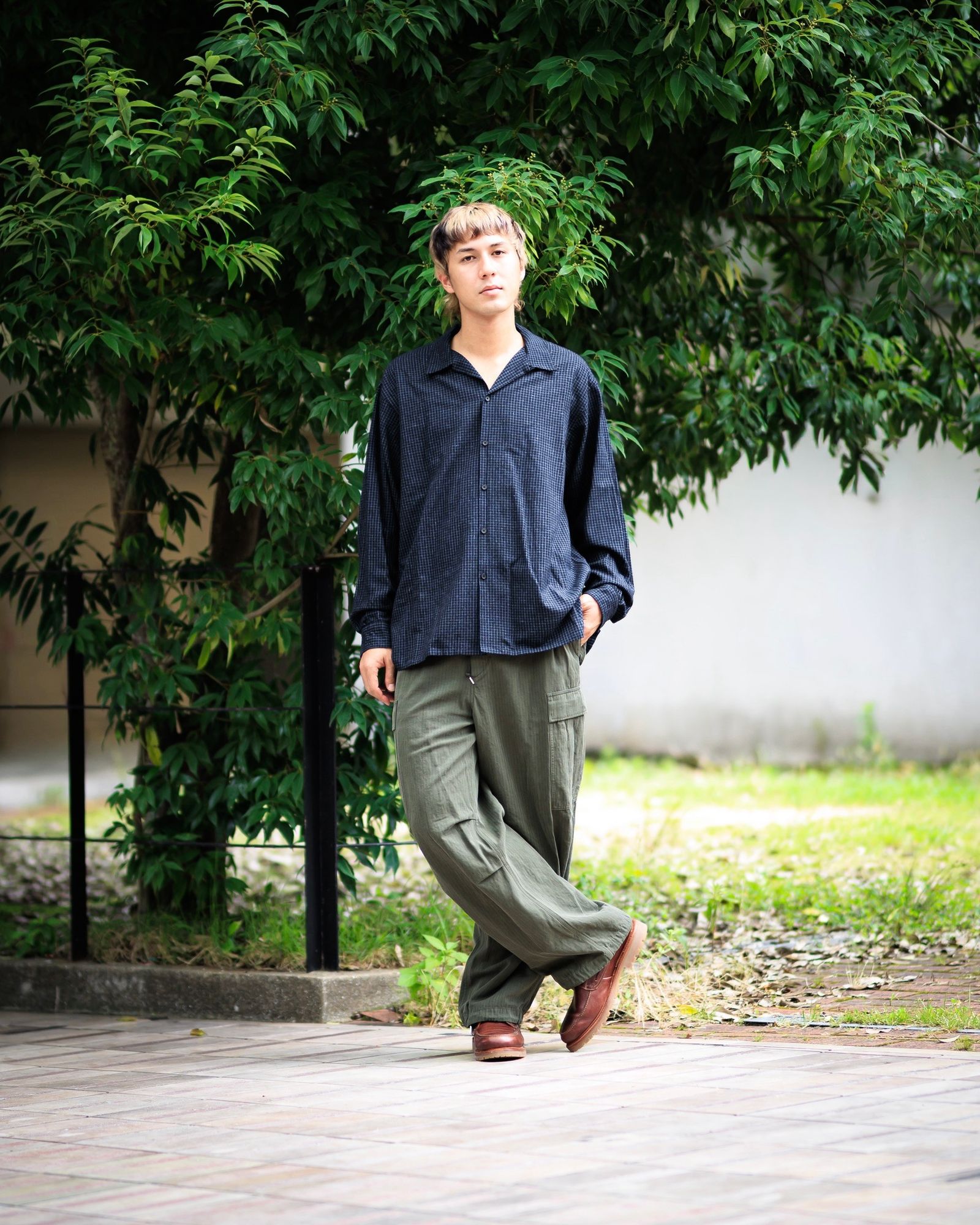A.PRESSE - アプレッセ 2026 STYLE2 Silk Nep Loop Collar Shirts