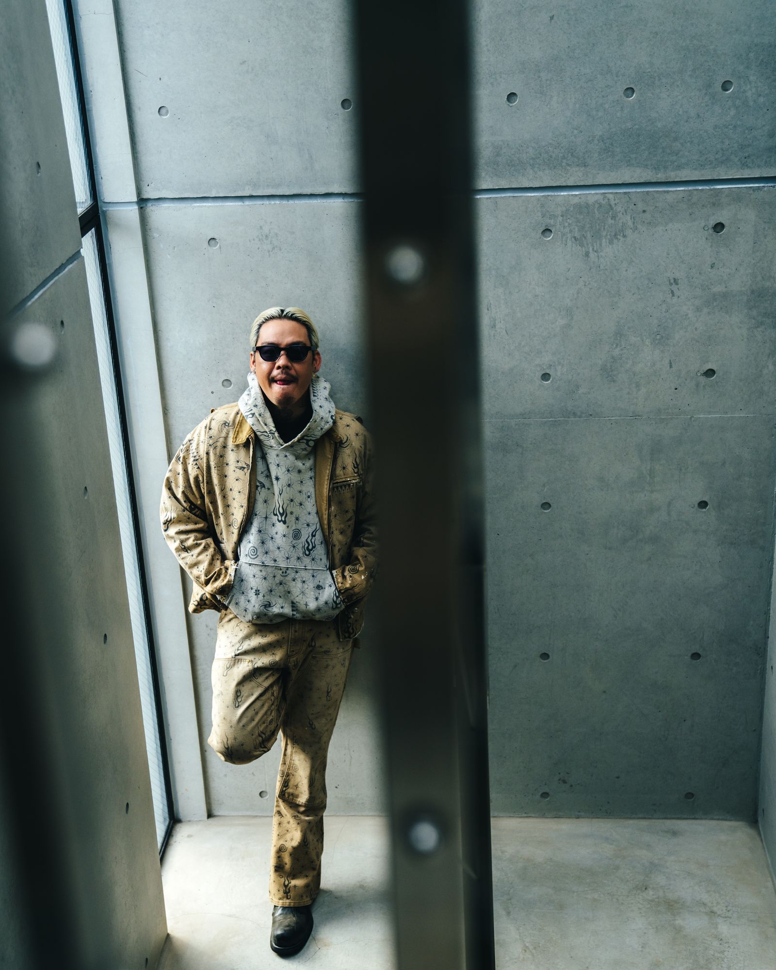 セントマイケル25SS Dr.Woo DW_DBL KNEE PANTS(SM-HR8-0000-C44)BEIGE