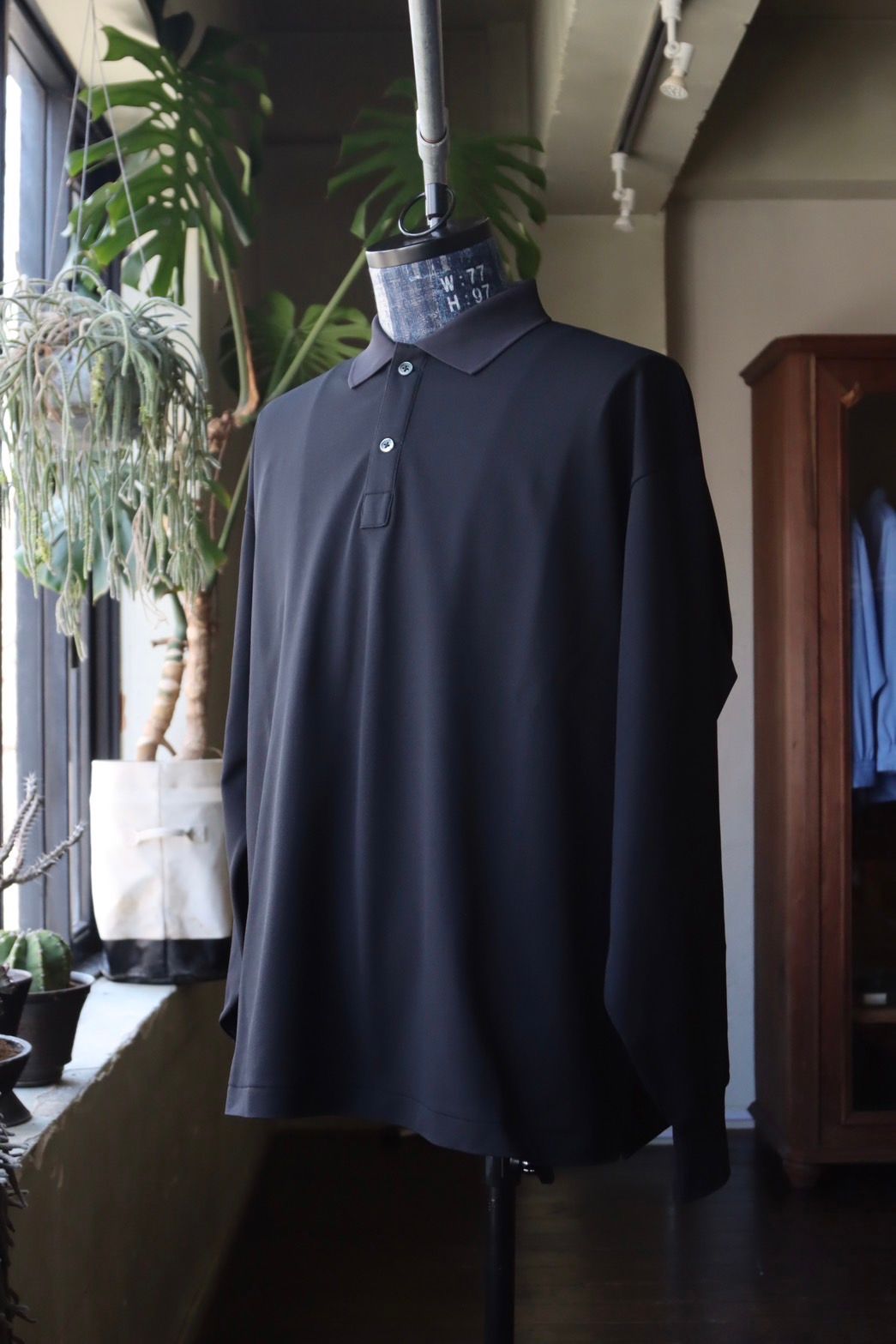 フレッシュサービス DRY PIQUE JERSEY L/S POLO(FSC253-70011B)BLACK★7月26日(土)発売！