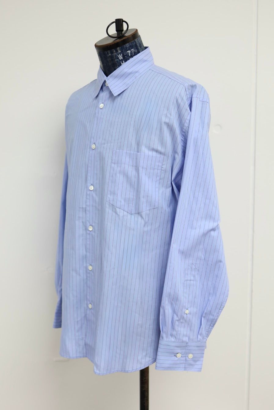 marka マーカ 26SS REGULAR COLLAR SHIRT(M26A05SH01C)BLUE STRIPE☆新作発売！