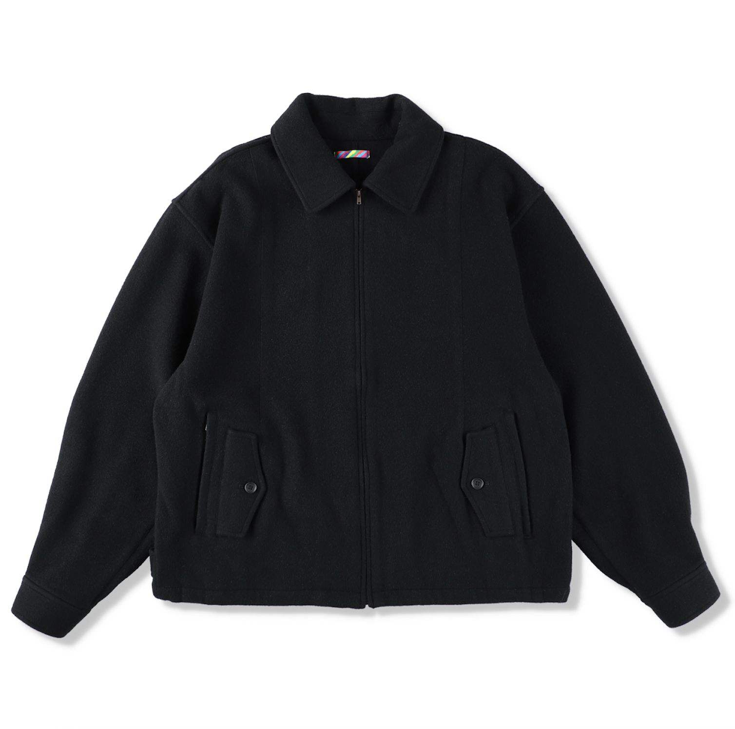 イズネス 25AW WOOL ZIP BLOUSON (25AW_26_1006AWJKWOOL01)BLACK☆新作発売！