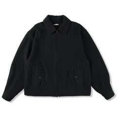 イズネス 25AW WOOL ZIP BLOUSON (25AW_26_1006AWJKWOOL01)BLACK☆新作発売！