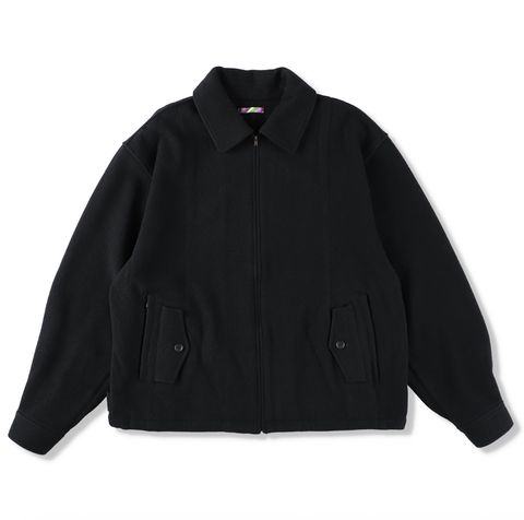 イズネス 25AW WOOL ZIP BLOUSON (25AW_26_1006AWJKWOOL01)BLACK☆新作発売！