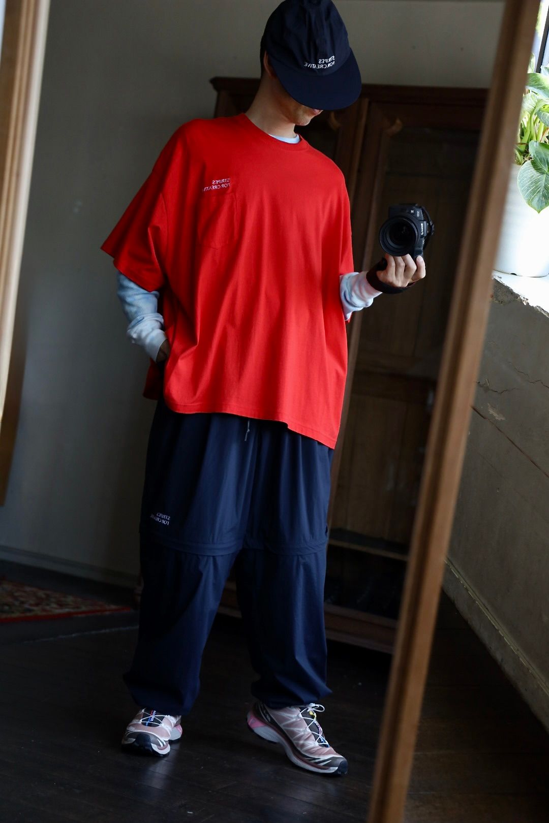 S.F.C SUPER WIDE DETACHABLE PANTS"NAVY"スタイル