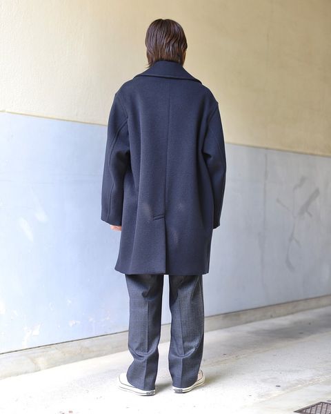 blurhms ブラームス 23FW Wool Cashmere Pea Coatスタイル