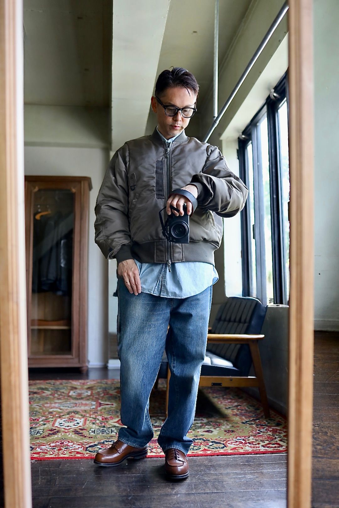 DAIWA PIER39(ダイワピア39) 25FW TECH 2WAY MA-1 DOWN JACKET (BW-40025W)BROWNKAHKI