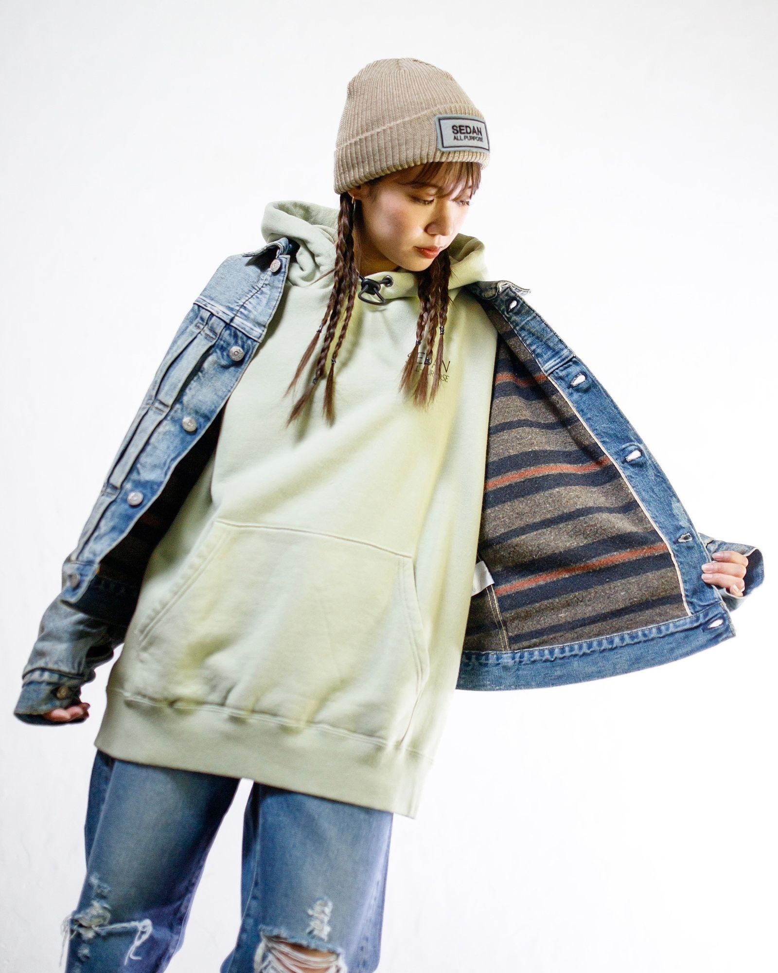 BOWWOW - BOW WOW バウワウ BLANKET LINED DENIM JK AGING(BW242 BOWWOW - BOW WOW バウワウ BLANKET LINED DENIM JK AGING(BW242