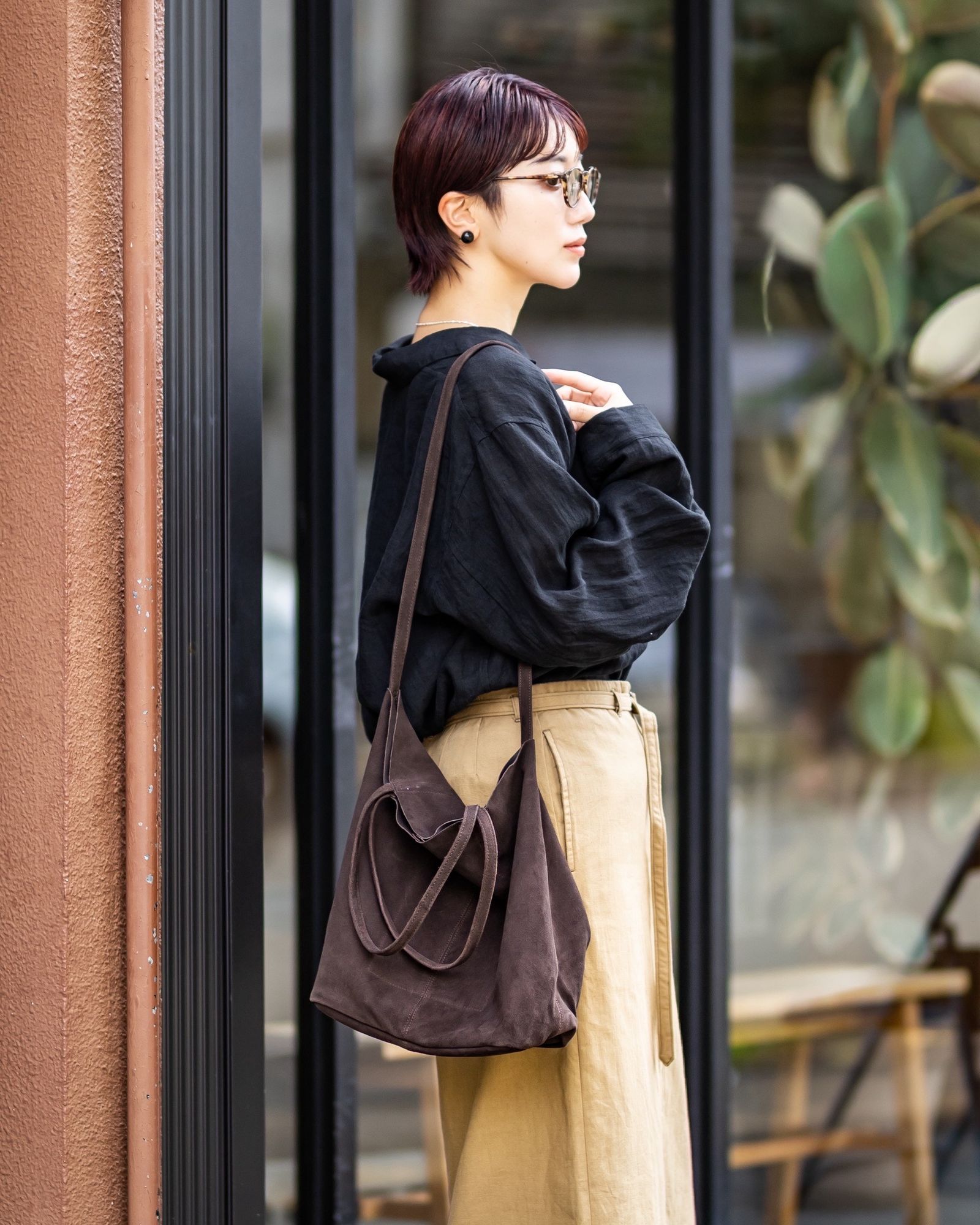 Morphee / モルフェトートバッグ 3WAY MIDIUM TOTE(SHORT)SUEDE [D CHOCO]☆新作発売！