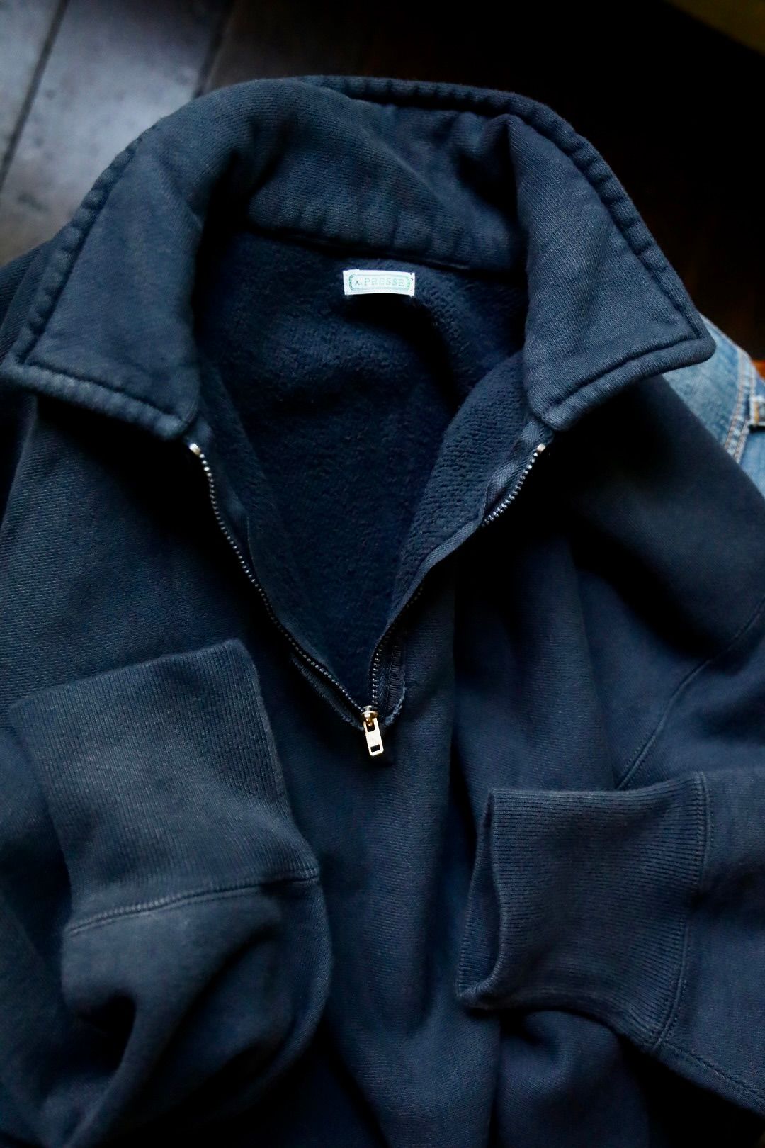 アプレッセ Vintage Half Zip Sweat Shirt A.PRESSE - アプレッセ Vintage Half Zip Sweat Shirt (24AAP-05