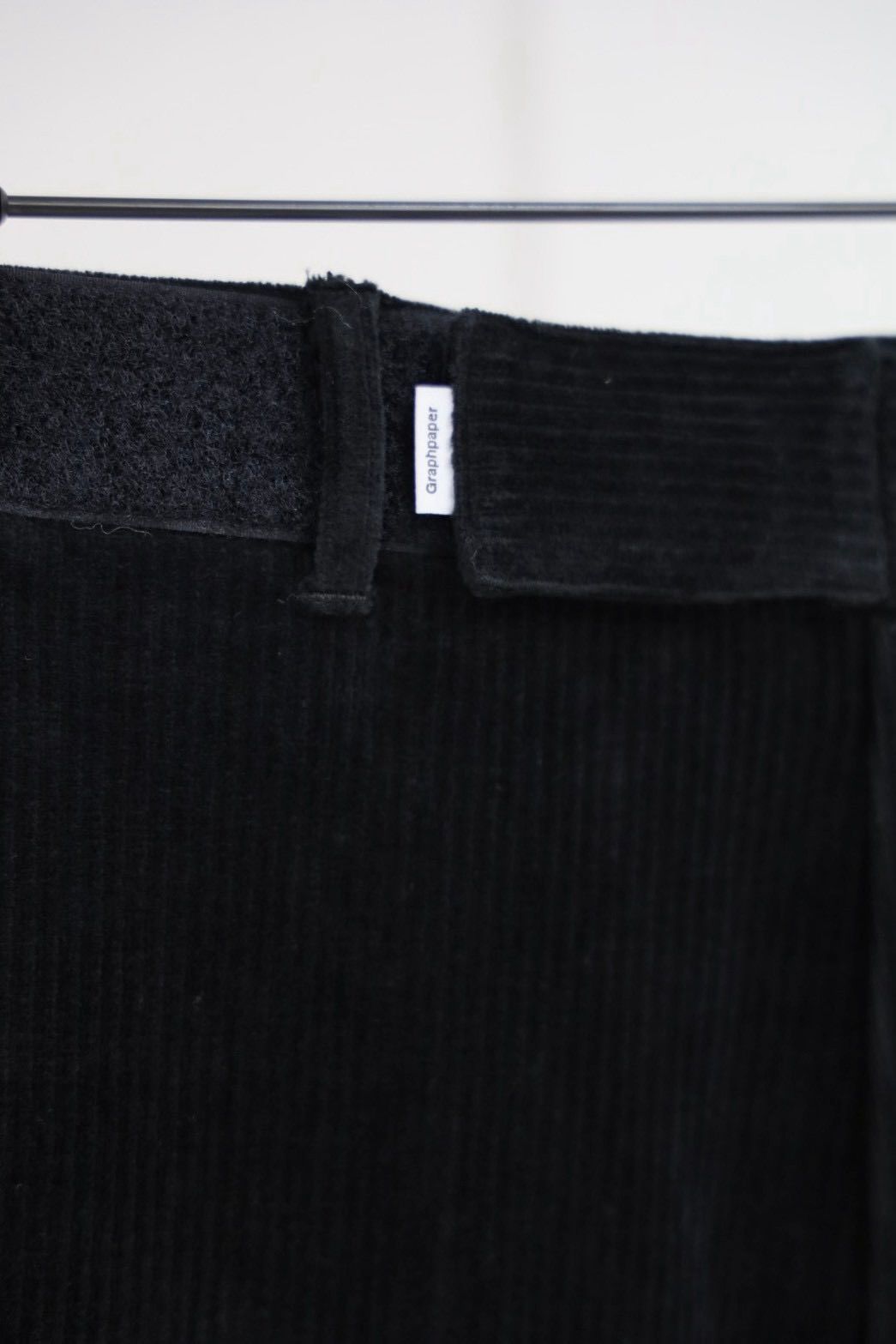 グラフペーパー Soft Knit Corduroy Wide Tapered Chef Pants(GM263-40112B)BLACK☆9月5日(土)発売！