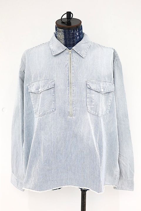 セントマイケル 26SS HICKORY SHIRT/STRIPE(SM-MK8-0000-041)WHITE☆3月20日(金)発売！