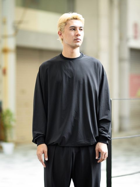 グラフペーパー PERTEX® EQUILIBRIUM L/S Crew Neck Pullover(GM263-70260)BLACK☆8月15日(土)発売！