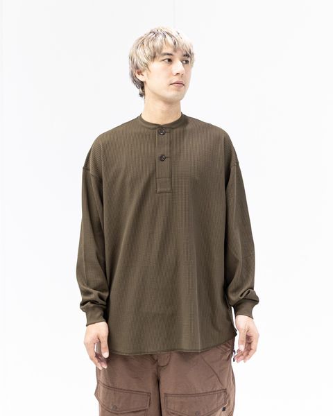 DAIWA PIER39(ダイワピア39) TECH THERMAL HENLEY L/S(BE-38026)BROWN GRAY☆2月21日(土)発売！