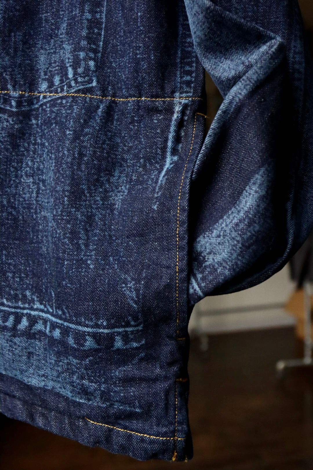 ヨーク23SSデニムシャツ LASER PROCESSED DENIM PULLOVER(YK23SS0469SH)INDIGO