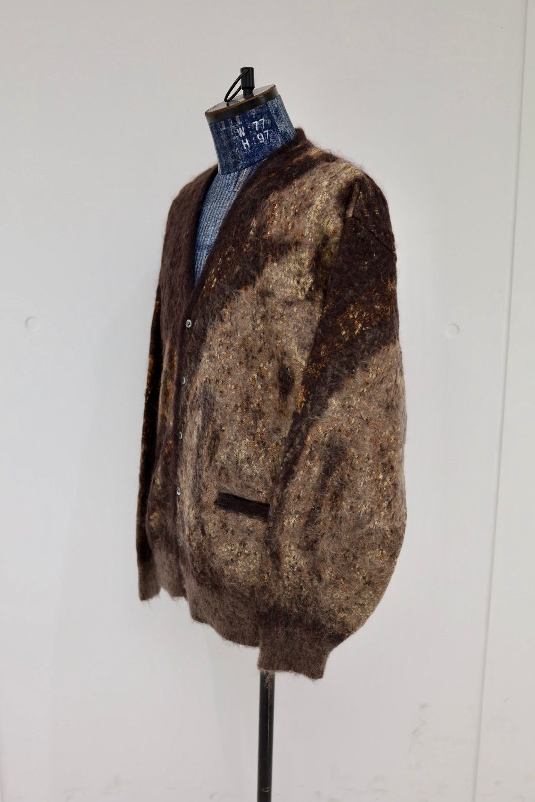 ヨーク  ニット Abstract Jaquard Mohair Cardigan(YK26SS01233S)BROWN☆11月29日(土)発売！