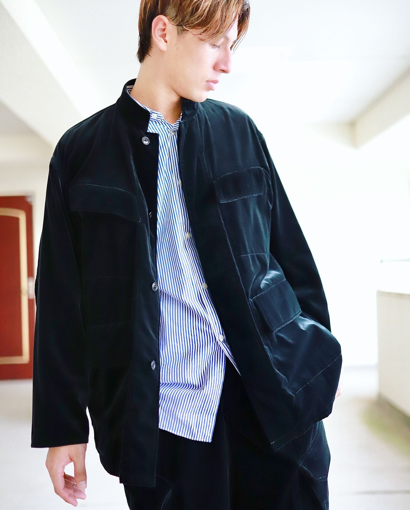 blurhms ブラームス 23FW Velvet Field Jacket-