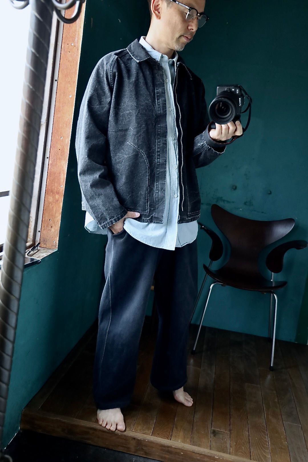 ジャケット・アウター apresse Vintage Hunting Jacket Black A.PRESSE Vintage Hunting Jacket (2 COLORS) - DIMPLE