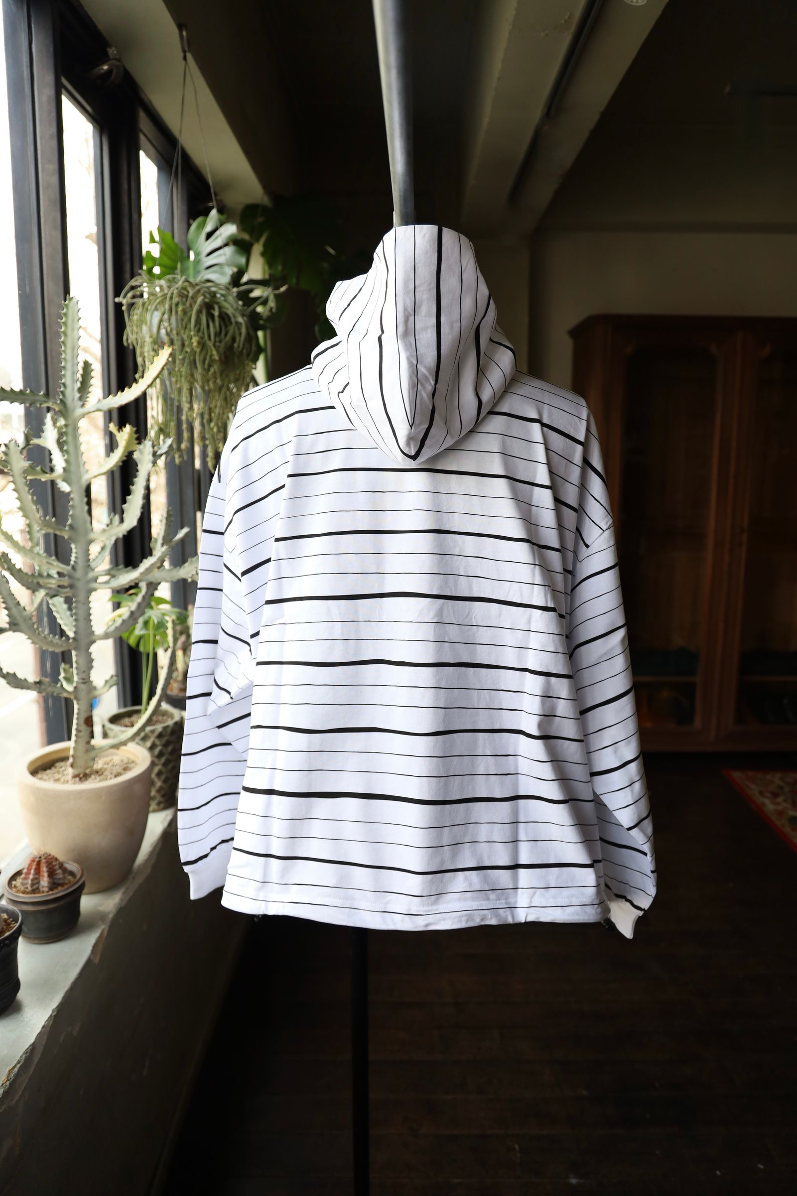 S.F.C 25SS エスエフシー HOODIE MIX SIDE STRIPE LS TEE (SFCSS25CS14) White-Black☆1月25日(土)発売！
