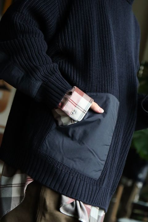 フレッシュサービス22AW HIGH NECK COMBAT KNITスタイル2022.10.9.
