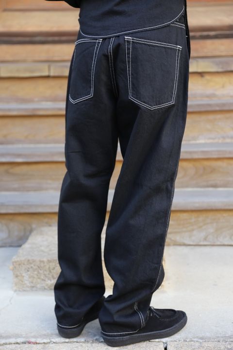 Graphpaper Denime Regular Collar Shirt& Denime Five Pocket Pants "BLACK"Style.2020.12.14.