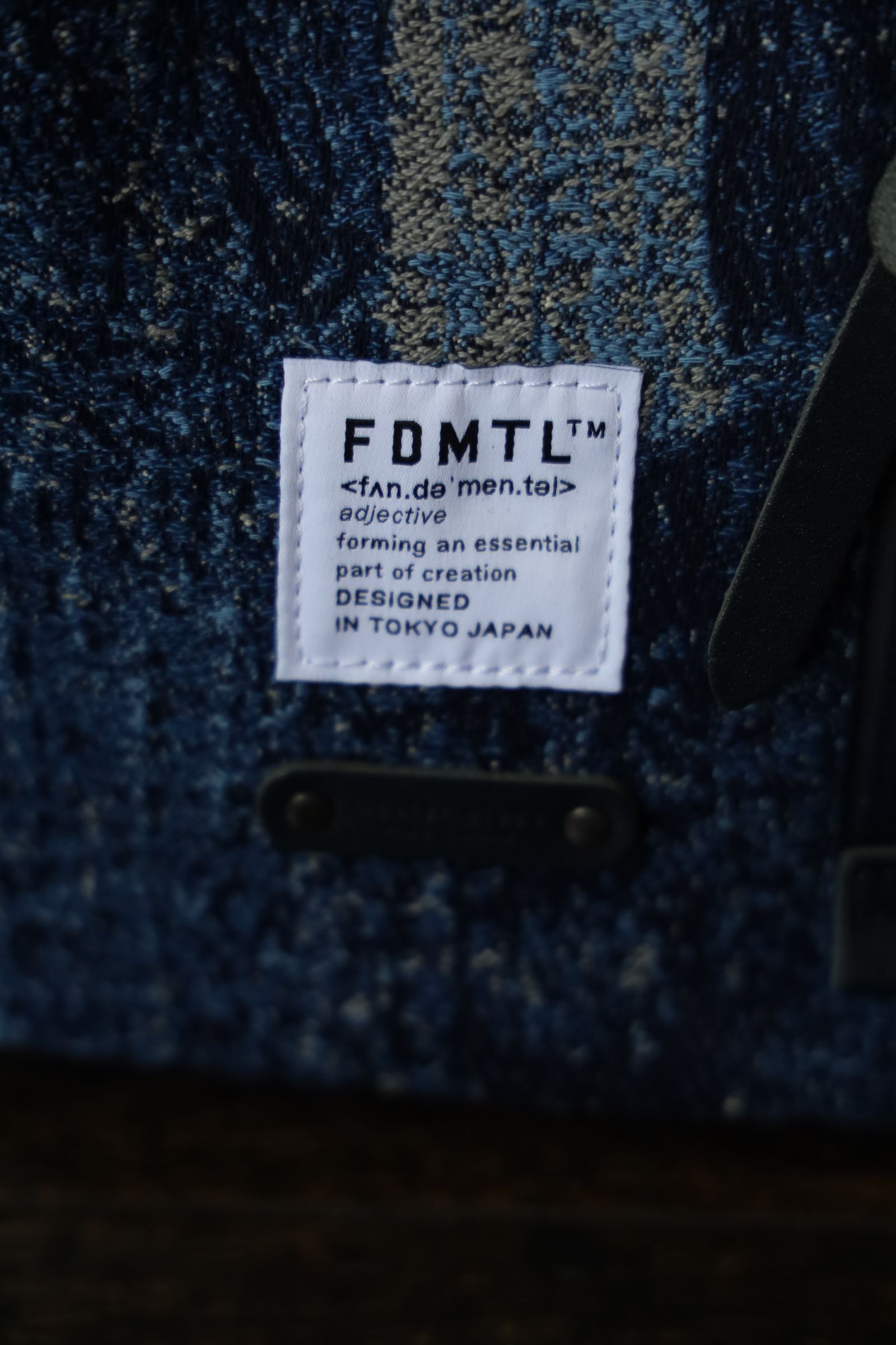 ファンダメンタル ドローストリング master-piece DRAWSTRING BAG (FA24/MP32)BORO