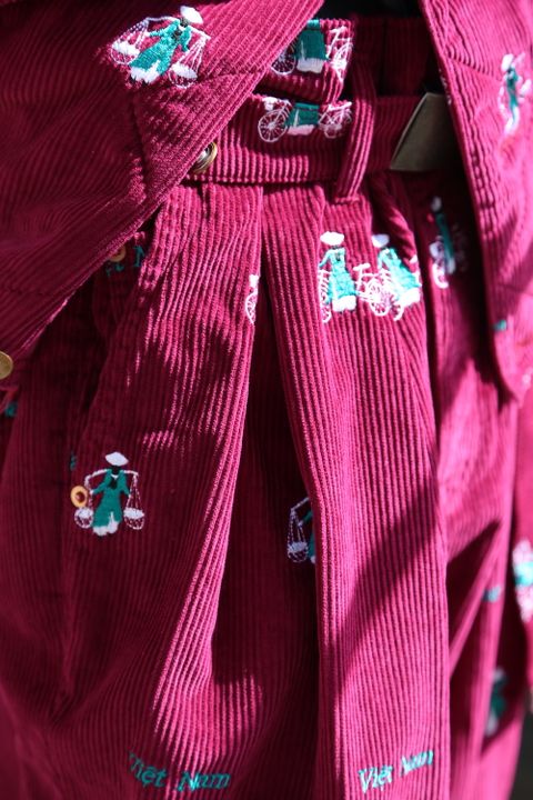 doublet VETNAM EMBROIDERY COURDUROY セットアップ"PINK"Style.2020.9.14.
