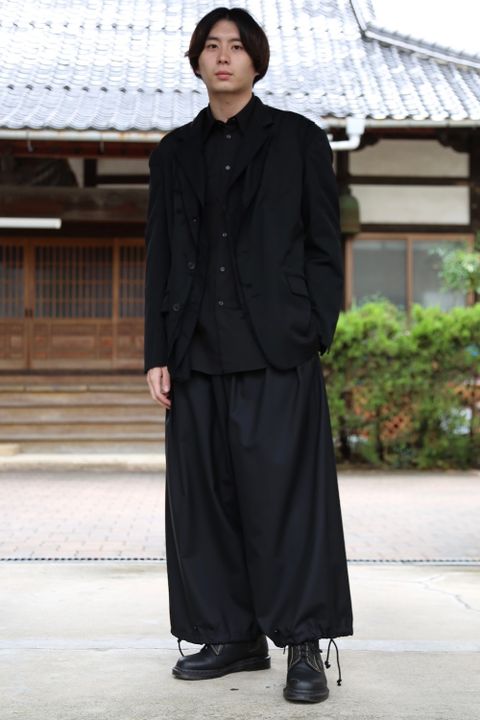 Yohji Yamamoto pour Homme 2020AW 新作 M-3BS 重ねST止レイヤードジャケット(HR-J10-802)style.2020.9.18.