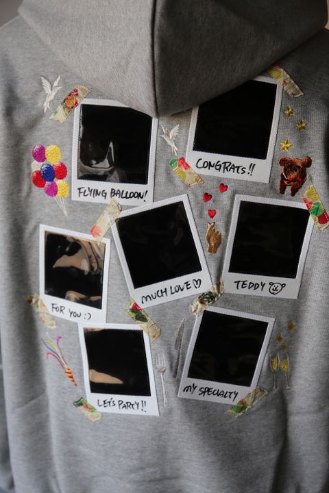 doublet MEMORIAL POLAROID HOODIE style.2021.1.16.