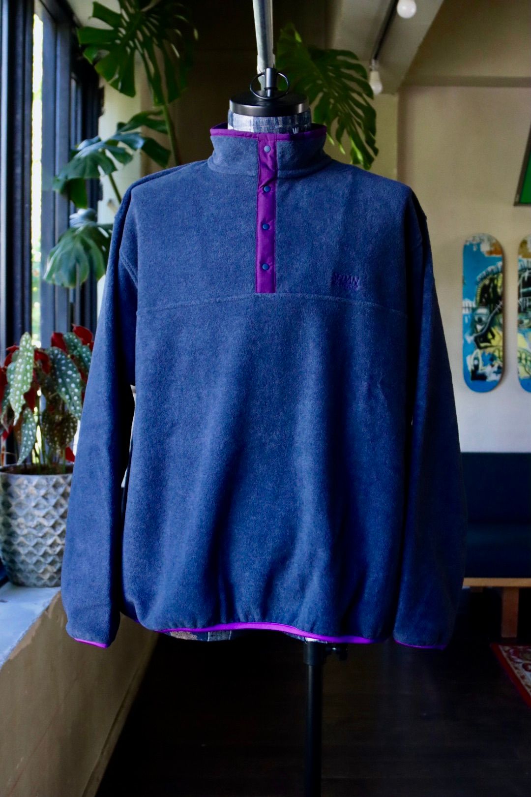 セダンオールパーパスFW23 Fleece Snap Pullover (SD23F-CT07)Navy