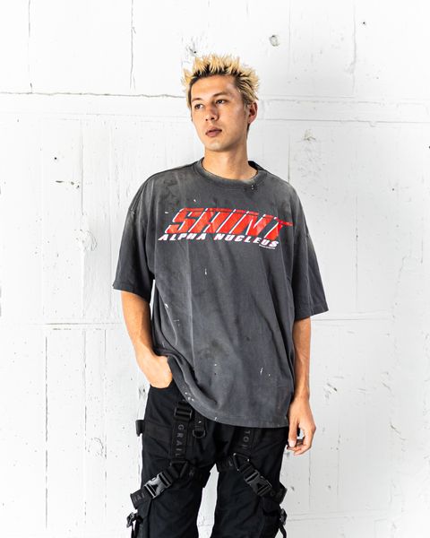 セントマイケル Tシャツ SAINT ALPHA SS TEE(SM-HR1-0000-012)BLACK