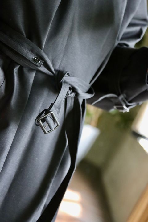 blurhms Gabardine Double Belt Trench Coatスタイル.2022.7.24.