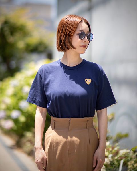 PLAY COMME des GARCONS  ワンポイントTシャツ style.2024.06.08
